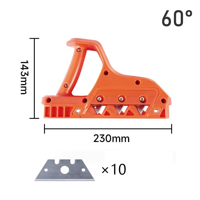 RhodesDavis 1PC Plasterboard Quick Cutter Gypsum Board Hand Plane Drywall Edge Chamfer 45°/60° Woodworking Trimmer Hand Tool