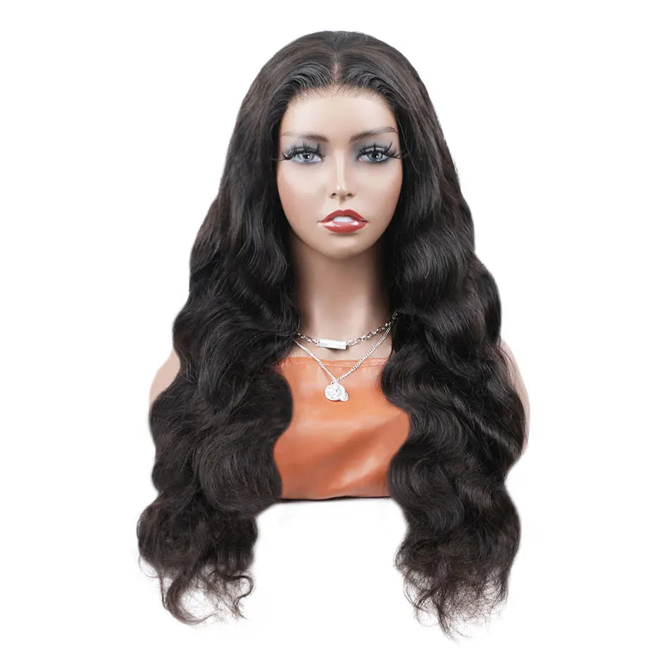 RhodesDavis Wear Go Glueless Wig 180% Body Wave Transparent Lace Front Human Hair Wigs for Women 4X4 Pre-Cut Preplucked Lace Closure Wig