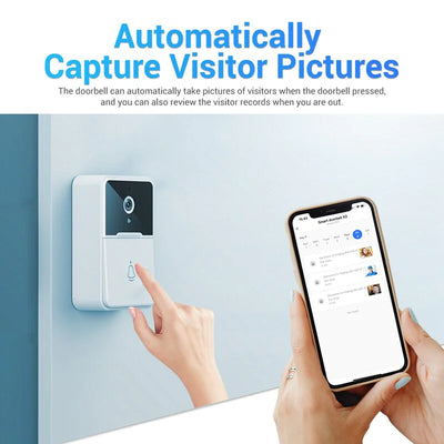 RhodesDavis Wireless Security Smart WiFi Doorbell Intercom Video Camera Door Ring Bell Chime