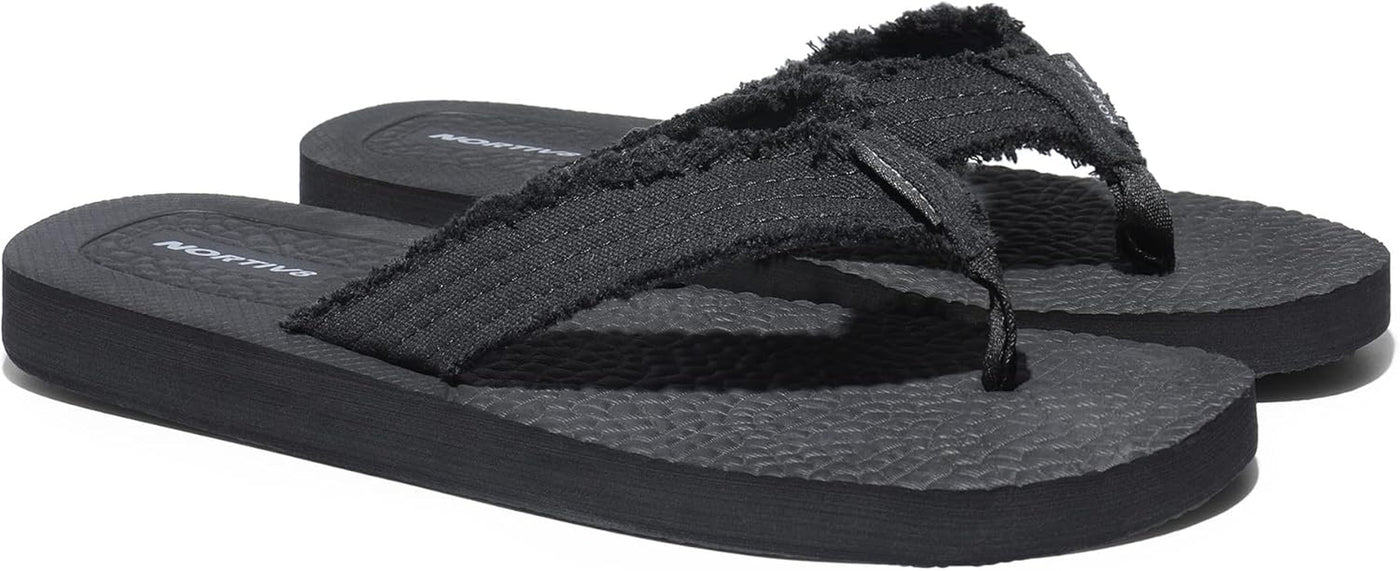 RhodesDavis Men's Lightweight Comfortable Thong Flip Flops for Beach Wear