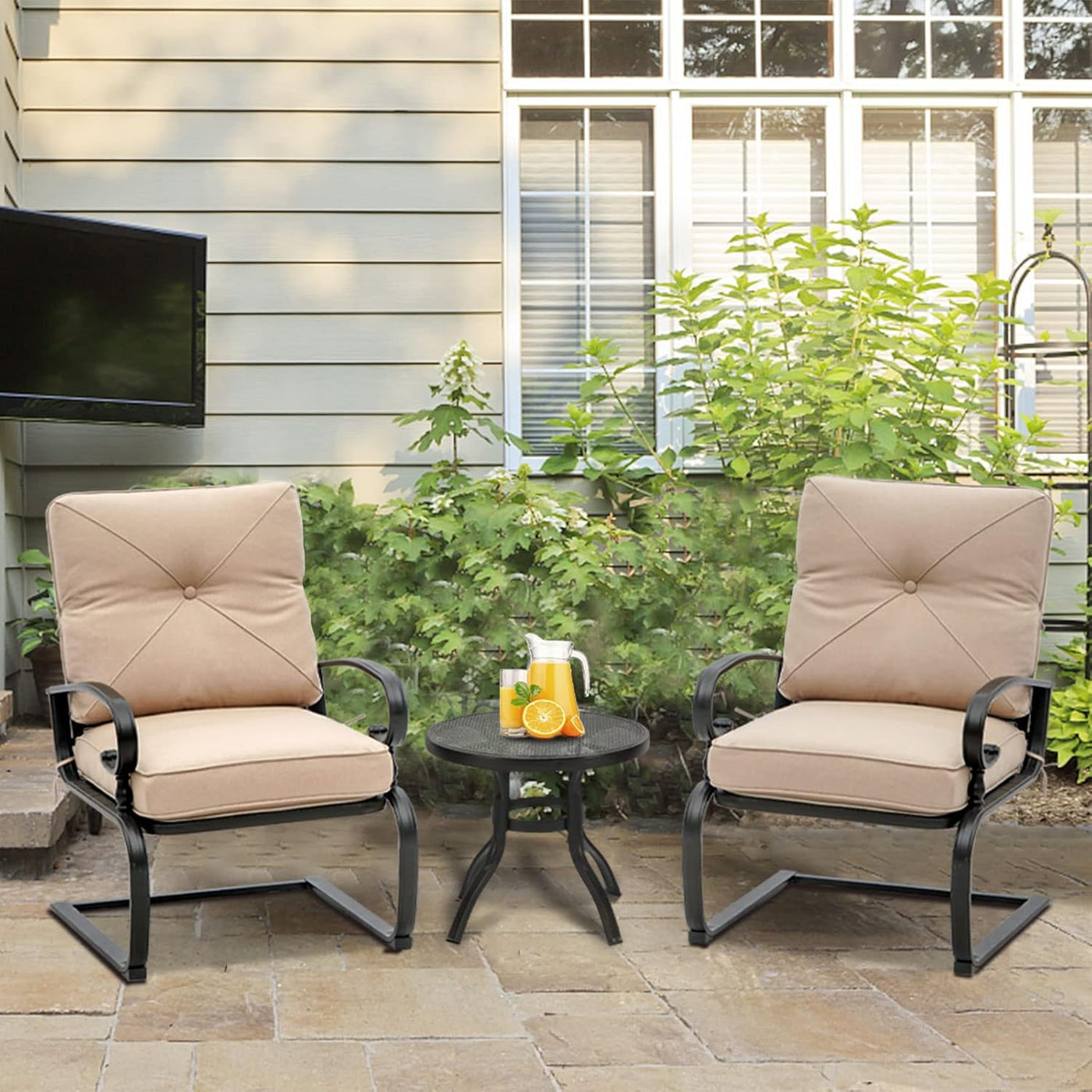 RhodesDavis 3-Piece Outdoor Patio Bistro Set