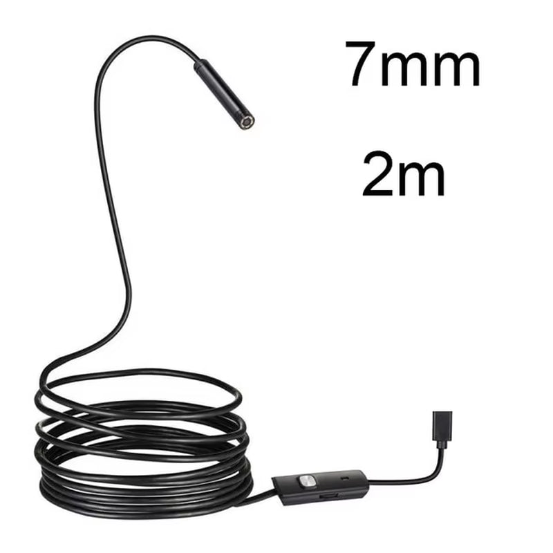 RhodesDavis 5.5 7MM Android Endoscope 3 in 1 Usb/Micro Usb/Type-C Borescope Inspection Camera Waterproof for Smartphone