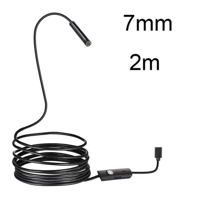 RhodesDavis 5.5 7MM Android Endoscope 3 in 1 Usb/Micro Usb/Type-C Borescope Inspection Camera Waterproof for Smartphone