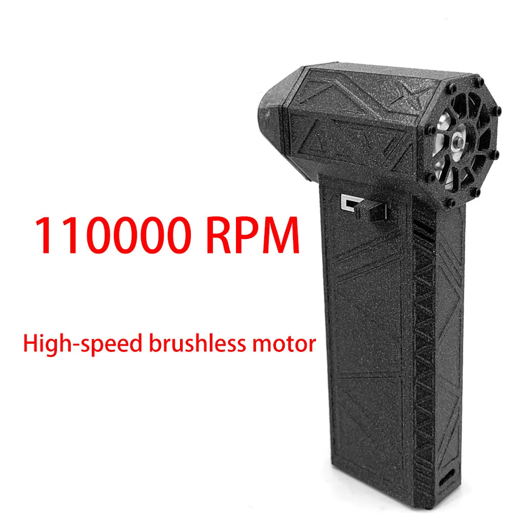 RhodesDavis 130000RPM Turbo Fan Silent High Power Jet Fan Speedy Brushless Motor Air Duster Type-C PD Fast Recharging Dust Blower Air Blower