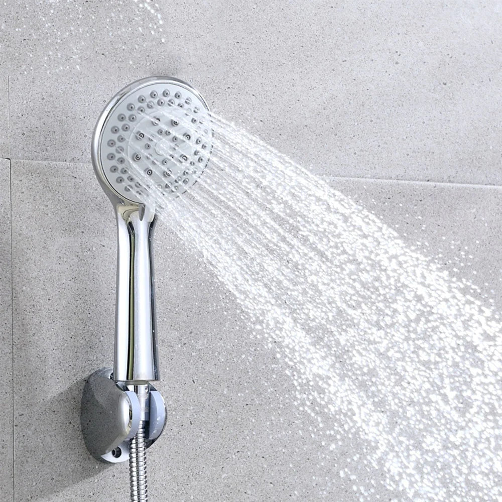 RhodesDavis High Pressure Shower Head 5 Settings Handheld Shower Heads Spray With 5 FT Hose