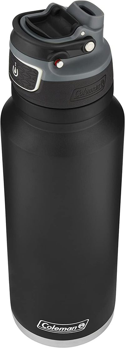 RhodesDavis Freeflow Autoseal 24 oz Stainless Steel Water Bottle - Black