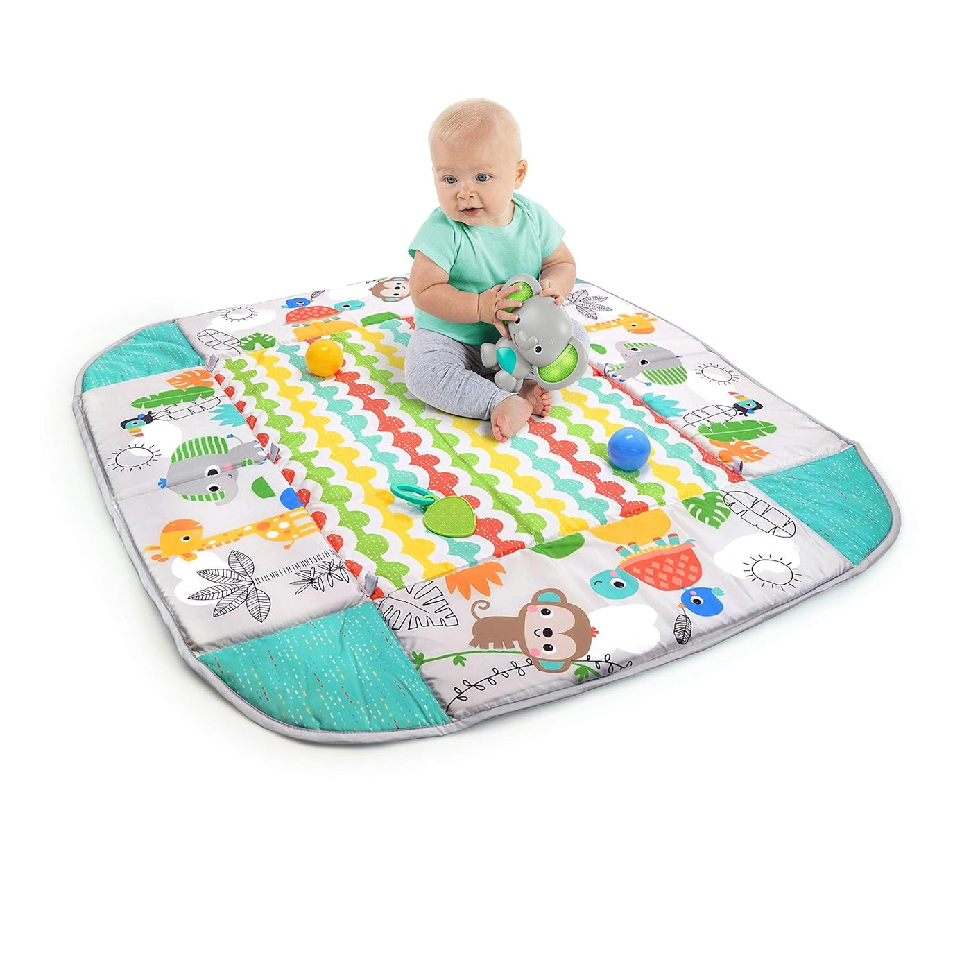 RhodesDavis 5-in-1 Convertible Jumbo Play Mat and Ball Pit