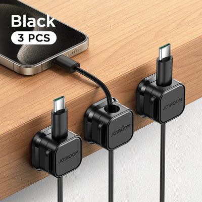 RhodesDavis Adjustable Magnetic Cable Management Clips for Under-Desk Organization