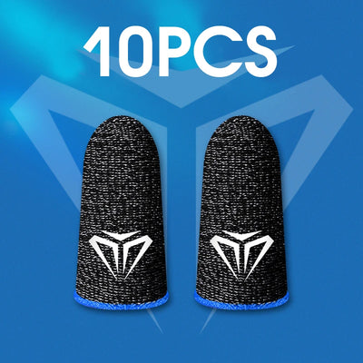 RhodesDavis 10Pcs Mobile Game Fingertip Gloves for PUBG Gamer Sweatproof Anti-Slip Touch Screen Finger Sleeve Breathable Gaming Finger Cover