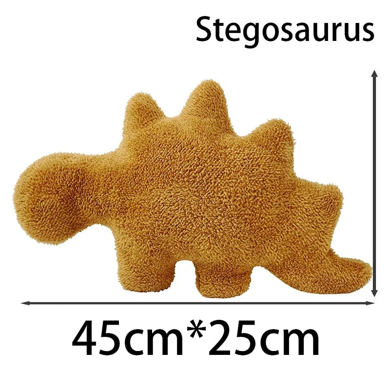 RhodesDavis Nugget Pillow Dino Chicken Nugget Plush Pillow Cartoon Dinosaur Plush Pillow Stuffed Animal Plush for Kids Baby Gift