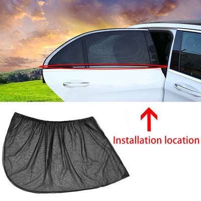 RhodesDavis Universal Car Styling Accessories Sun Side Window Shade Curtain Rear Window Cover UV Protection Sunshade Visor Shield