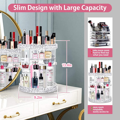 RhodesDavis 360 Rotating Makeup Organizer