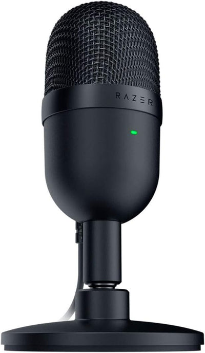 RhodesDavis Seiren Mini USB Condenser Microphone: for Streaming and Gaming on PC - Professional Recording Quality - Precise Supercardioid Pickup Pattern - Tilting Stand - Shock Resistant - Classic Black