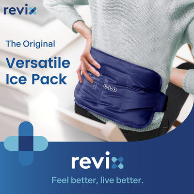 RhodesDavis Ice Pack for Injuries Reusable Gel for Lower Back Pain Relief, Cold Packs for Back Shoulder, Hip, Wrap around Entire Knee, Cold Compress Reduce Swelling, Bruises,16 × 9 "