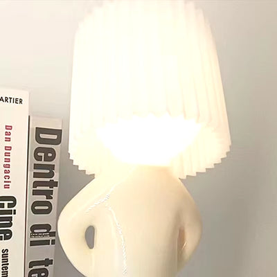 RhodesDavis Creative Table Small Book Lights Little Naughty Boy Night Light Shy Man Lamp for Children Home Room Bedside Desk Decoration Gift