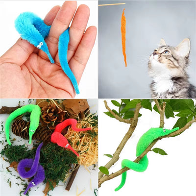 RhodesDavis 5/10/15Pcs Novelty Funny Props Caterpillars Seahorse Elf Magic Worm Twisty Christmas Halloween Wizard Weird Tricks Toy Kid Gifts