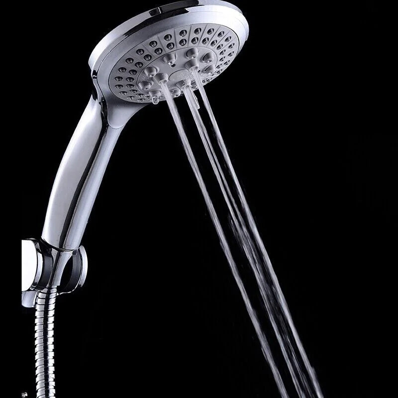 RhodesDavis High Pressure Shower Head 5 Settings Handheld Shower Heads Spray With 5 FT Hose