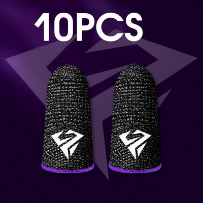 RhodesDavis 10Pcs Mobile Game Fingertip Gloves for PUBG Gamer Sweatproof Anti-Slip Touch Screen Finger Sleeve Breathable Gaming Finger Cover