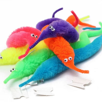 RhodesDavis 5/10/15Pcs Novelty Funny Props Caterpillars Seahorse Elf Magic Worm Twisty Christmas Halloween Wizard Weird Tricks Toy Kid Gifts