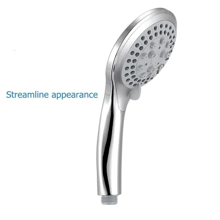 RhodesDavis High Pressure Shower Head 5 Settings Handheld Shower Heads Spray With 5 FT Hose