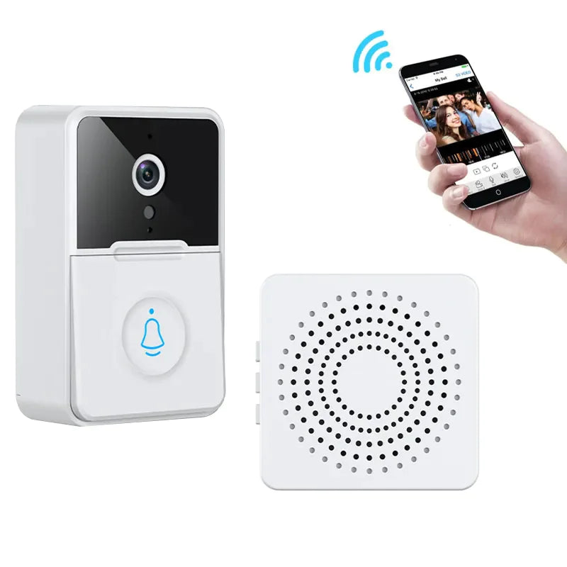 RhodesDavis Wireless Security Smart WiFi Doorbell Intercom Video Camera Door Ring Bell Chime