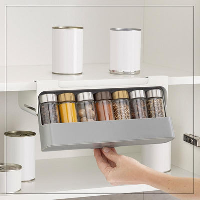 RhodesDavis Kitchen Self-Adhesive Wall-Mounted Spice Organizer