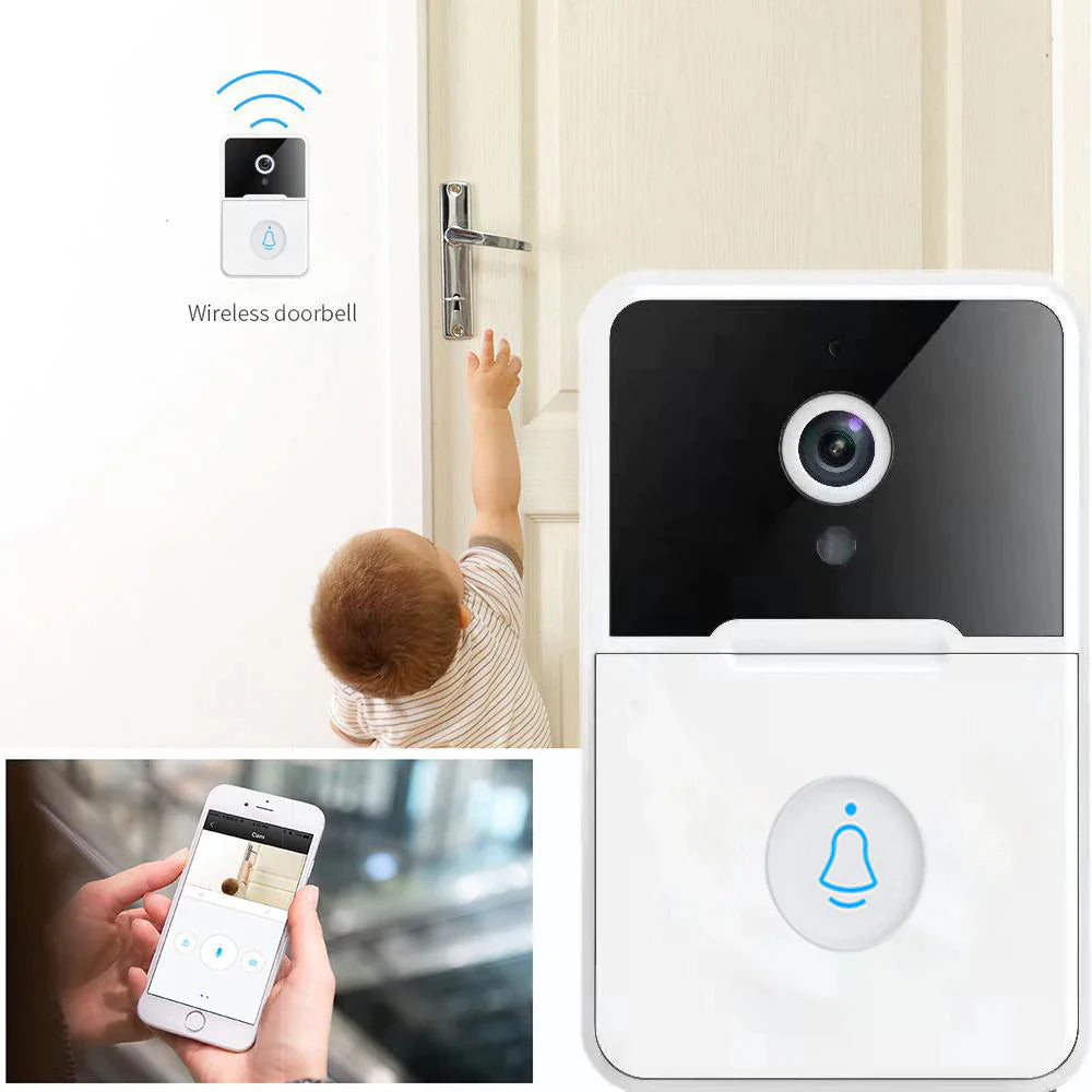 RhodesDavis Wireless Security Smart WiFi Doorbell Intercom Video Camera Door Ring Bell Chime