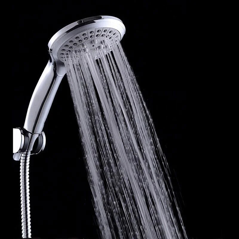 RhodesDavis High Pressure Shower Head 5 Settings Handheld Shower Heads Spray With 5 FT Hose