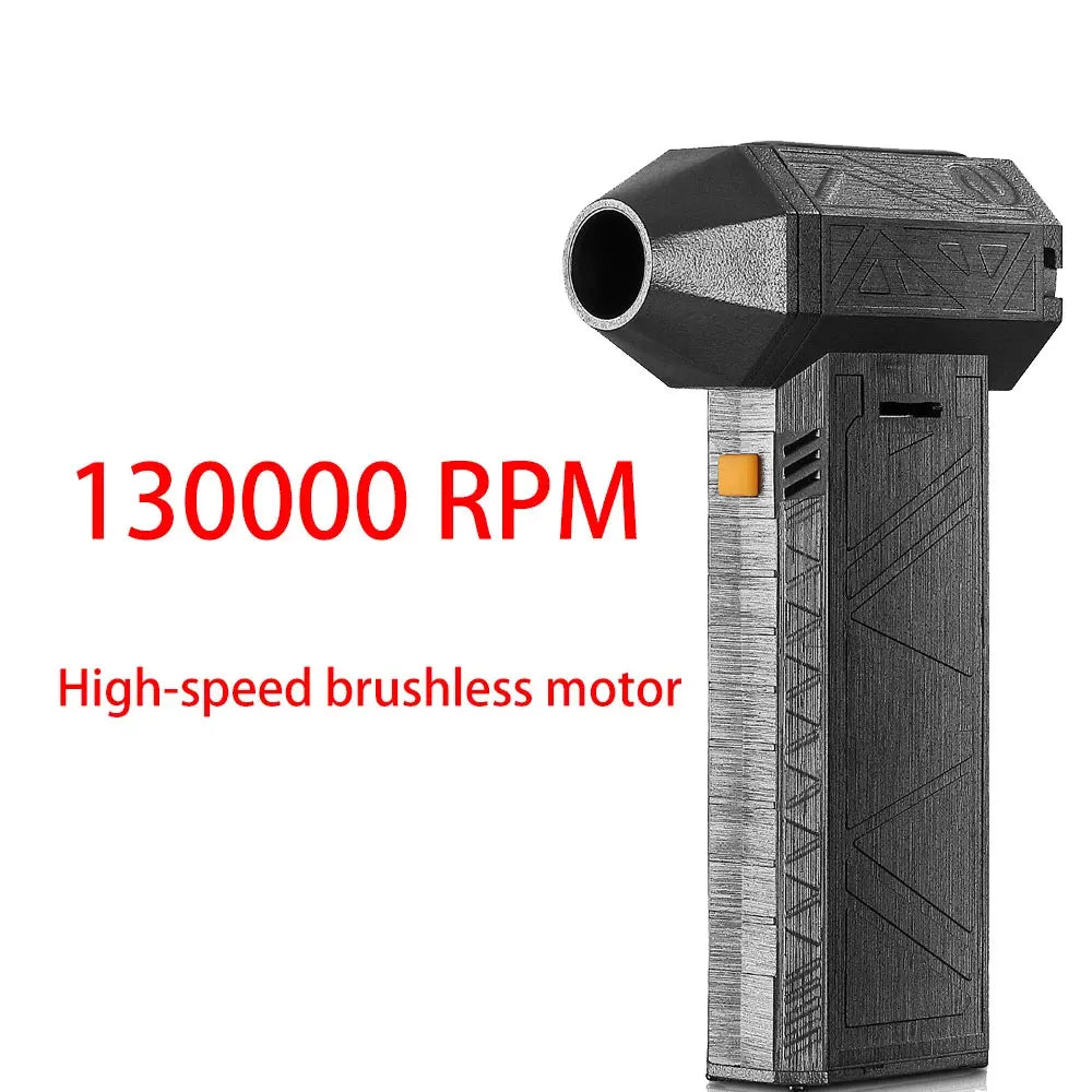 RhodesDavis 130000RPM Turbo Fan Silent High Power Jet Fan Speedy Brushless Motor Air Duster Type-C PD Fast Recharging Dust Blower Air Blower