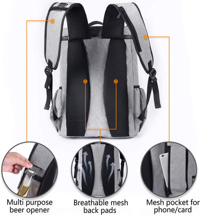 RhodesDavis Backpack Cooler Leakproof Insulated Waterproof Backpack Cooler Bag