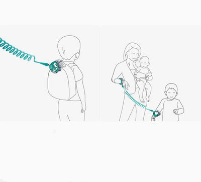 RhodesDavis Child Safety Harness Leash anti Lost Adjustable Wrist Link Traction Rope Wristband Belt Baby Kids for Toddler Butterfly