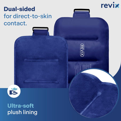 RhodesDavis Ice Pack for Injuries Reusable Gel for Lower Back Pain Relief, Cold Packs for Back Shoulder, Hip, Wrap around Entire Knee, Cold Compress Reduce Swelling, Bruises,16 × 9 "