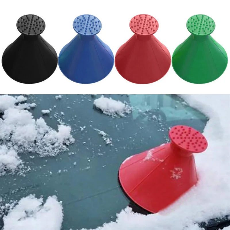 RhodesDavis Winter Auto Car Magic Window Windshield Car Ice Scraper Shaped Funnel Snow Remover Deicer Cone 2023 New Scraper for Car Glass