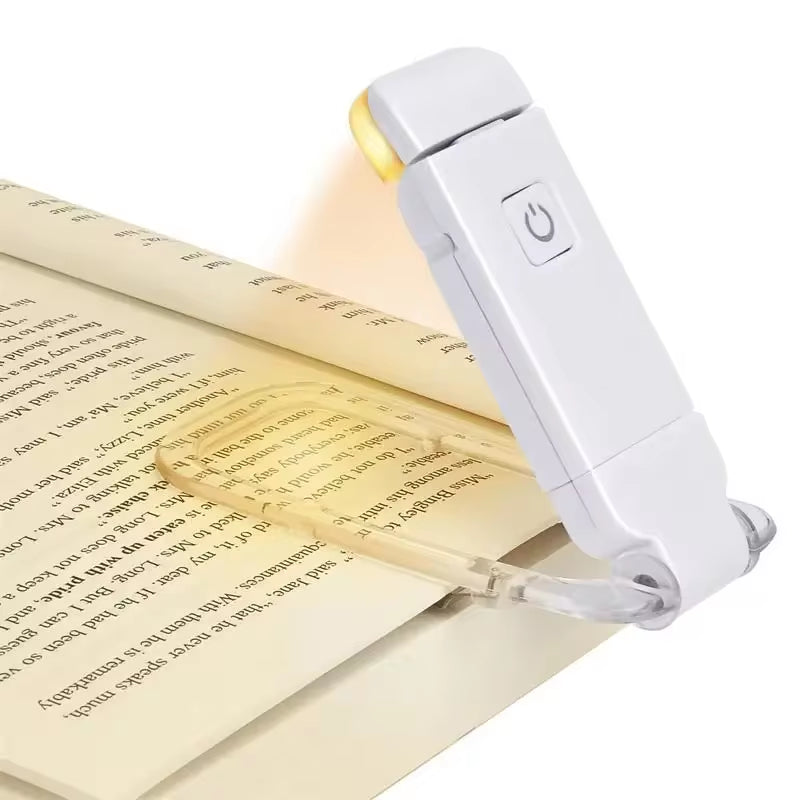 RhodesDavis LED USB Rechargeable Book Light Reading Light Eye Protection Night Light Portable Clip Desk Light Bookmark Read Light Night Lamp