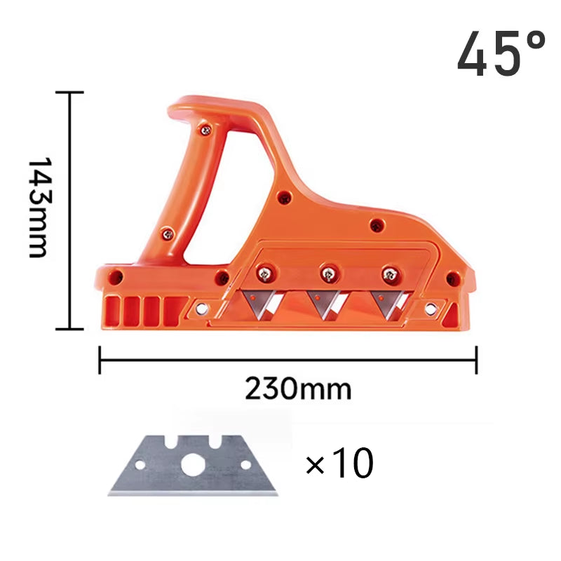 RhodesDavis 1PC Plasterboard Quick Cutter Gypsum Board Hand Plane Drywall Edge Chamfer 45°/60° Woodworking Trimmer Hand Tool