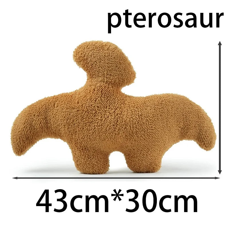 RhodesDavis Nugget Pillow Dino Chicken Nugget Plush Pillow Cartoon Dinosaur Plush Pillow Stuffed Animal Plush for Kids Baby Gift