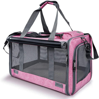 RhodesDavis Pet Carrier for Large and Medium Cats, Soft-Sided Pet Carrier for Big Medium Cats and Puppy Dog Carriers Cat Carriers, Pet Privacy Protection Travel Carrier