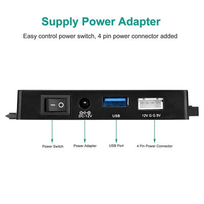 RhodesDavis USB 3.0 to SATA IDE Hard Disk Adapter Converter Cable for 3.5 2.5 Inch HDD/SSD CD DVD ROM CD-RW 3 in 1 IDE SATA Adapter