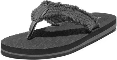 RhodesDavis Men's Lightweight Comfortable Thong Flip Flops for Beach Wear