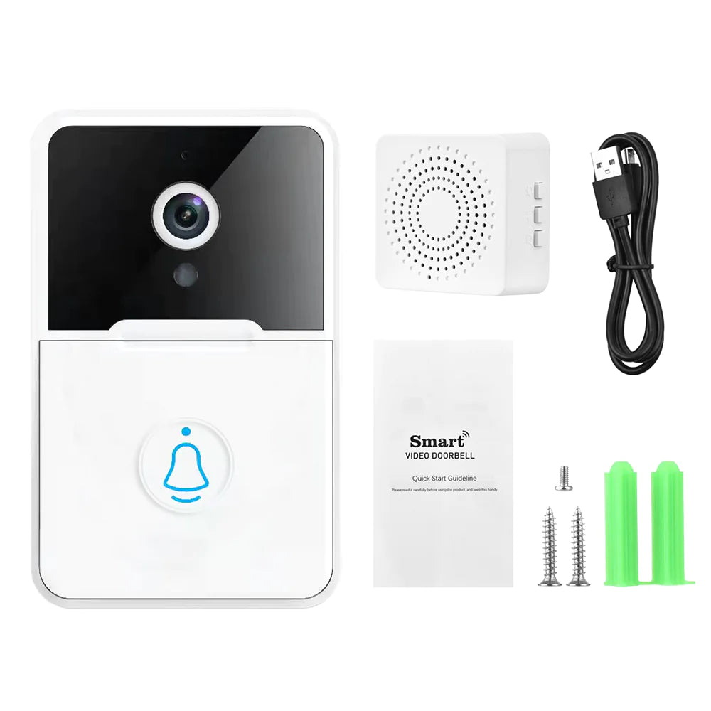 RhodesDavis Wireless Security Smart WiFi Doorbell Intercom Video Camera Door Ring Bell Chime