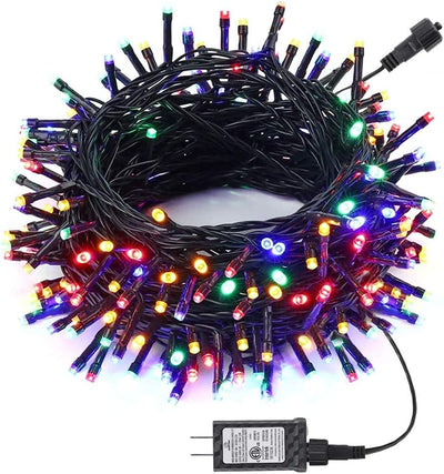 RhodesDavis 82FT Multi-Color LED String Lights with 200 Bulbs, 8 Modes & Timer for Indoor and Outdoor Christmas Tree Decorations