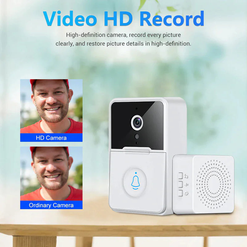 RhodesDavis Wireless Security Smart WiFi Doorbell Intercom Video Camera Door Ring Bell Chime