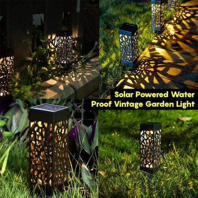 RhodesDavis Solar Powered Waterproof Vintage Garden Light