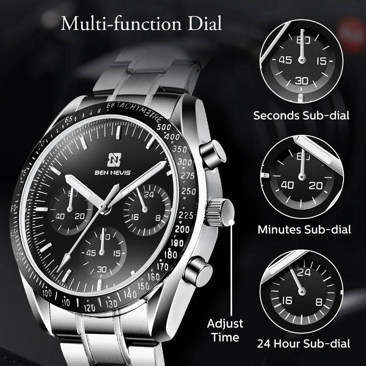 RhodesDavis Quartz Fashion Men's Watches Are Multifunctional