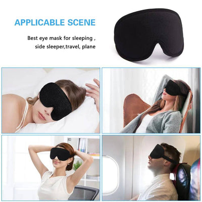 RhodesDavis Memory Foam Silk Sleep Mask & Eye Patches