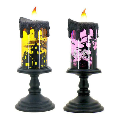 RhodesDavis Halloween Skull Candle