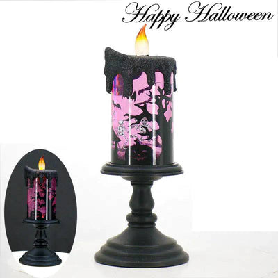 RhodesDavis Halloween Skull Candle