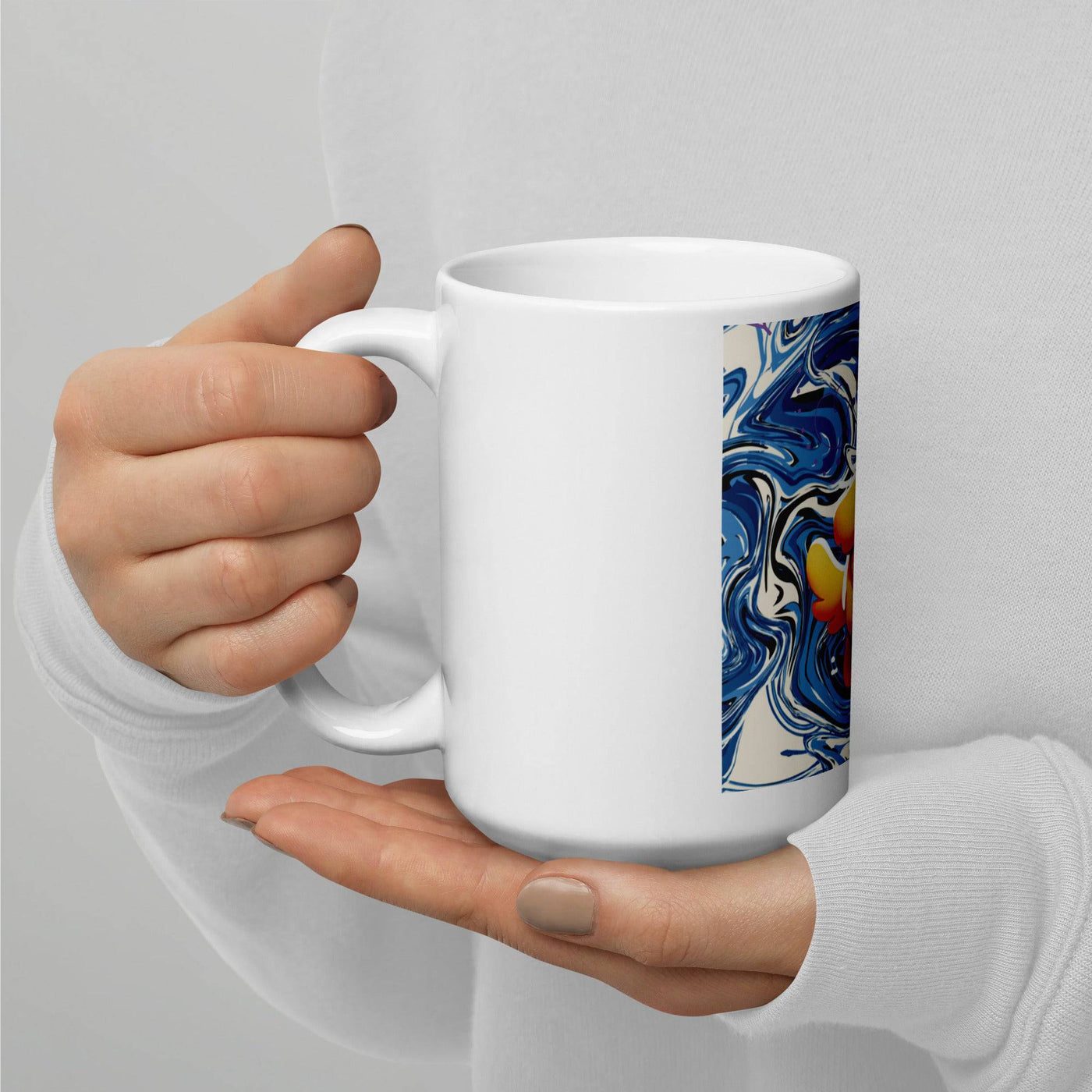 RhodesDavis White glossy mug