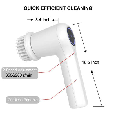 RhodesDavis Multifunctional Electric Spin Scrubber