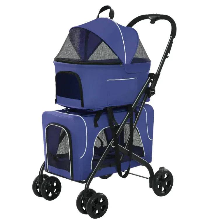 RhodesDavis Small Dog Lightweight Folding Cat Dog Trolley